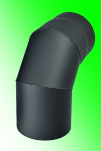 Kovo KRAUS koleno 90°, ø 150 mm ČERNÁ